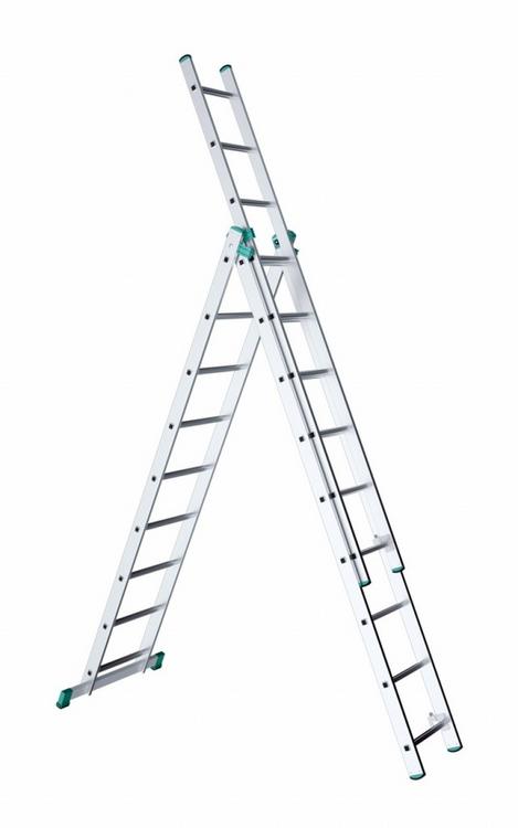 Rebrík trojdielny univerzálny EUROSTYL 3x 9  2,6m 7609 - AG Náradie