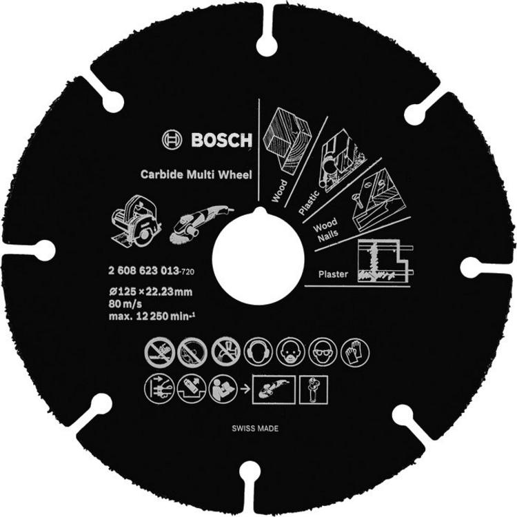 Bosch Kotúč 125x22 carbide 23mm 2.608.901.189