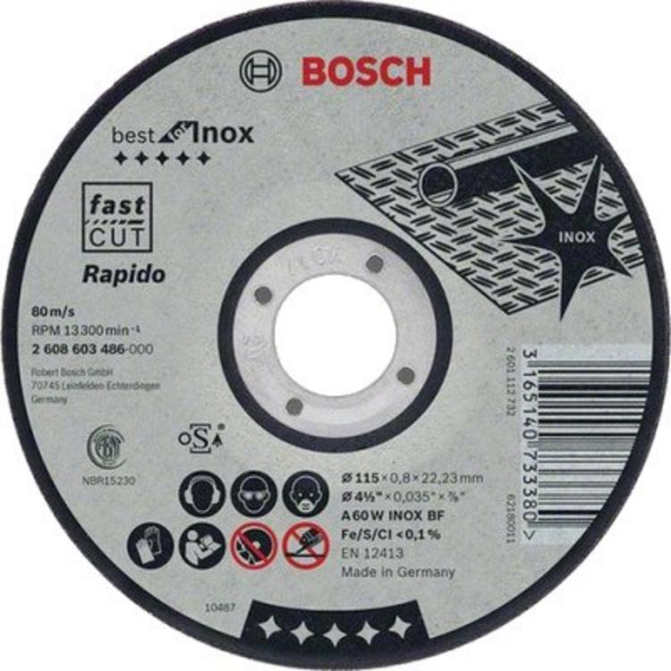 Bosch Kotúč rezací rovný, o 125 mm 2.608.603.488