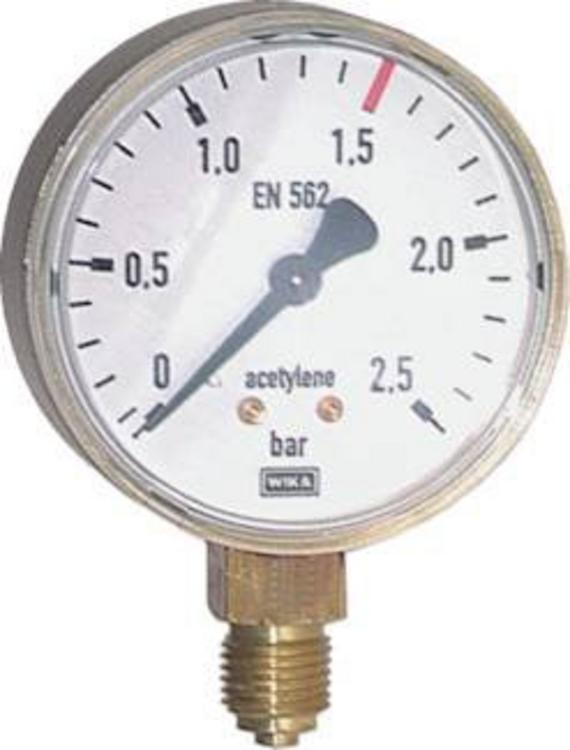 Manometer 0-2,5 acetylén 9426130