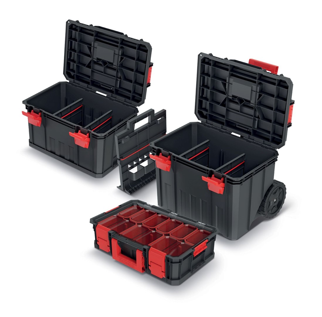 Set kufrov na náradie a organizérom MODULAR SOLUTION 530x355x825 - Cín trubičkový | T-Office