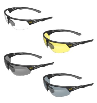 Okuliare WeldOps XF-400 Safety Glasses, Black/Grey Frame -Silver Mirror Lens 0700012050