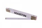 Meter 2 m drevený skladací biely MARTIN 13406 - Skladacie | ***