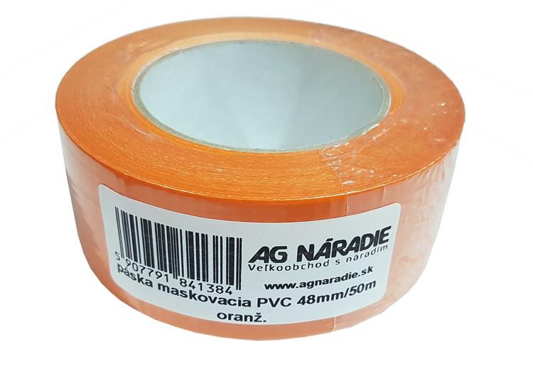Páska mask. fasádna PVC 48mm/50M oranž.739-K - AG Náradie