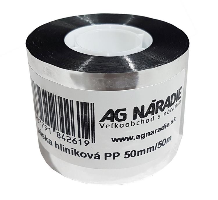 Páska hliníková PP 50mm/50M 0472-A - AG Náradie
