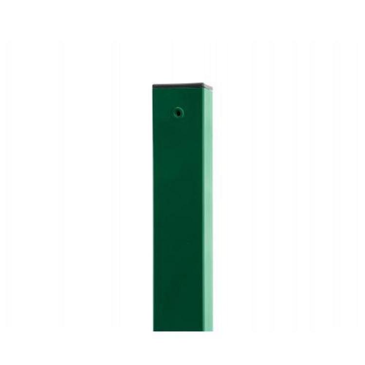 Stĺpik štvorhranný PILOFOR Zn + PVC 1700/60x60/1,5mm, zelený