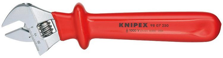 Knipex Kľúč 9807 250 nastaviteľný VDE