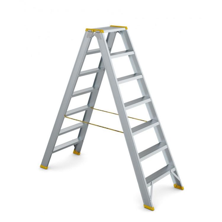 Rebrík schodíky obojstranné FORTE 2x8  1,9m 9408
