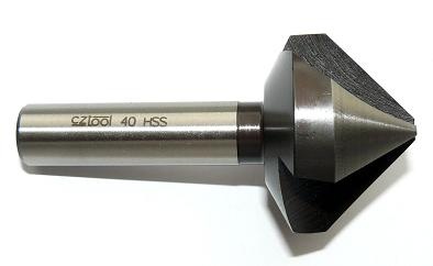 Záhlbník kužeľový trojbritý 90 ° HSS 6 mm (741 060)