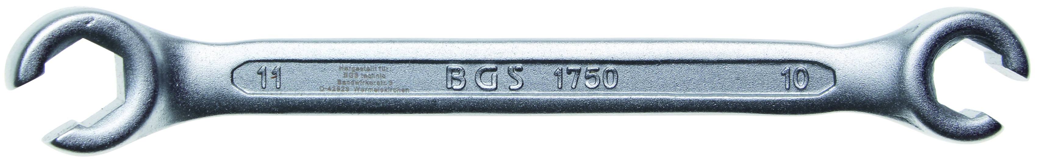 Kľúč 410 10x11 mm očkový otvorený na prevlečné matice BGS 101750