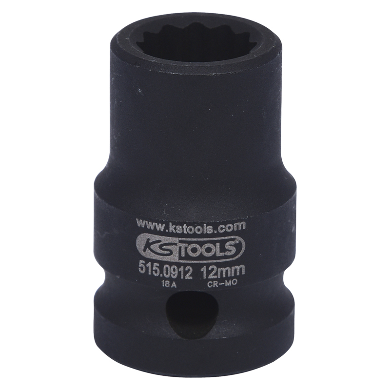 KsTools Hlavica 1/2" 12mm priemyselná 12-hranná 515.0912 - Hlavice 12-hranné 1/2'' | ***