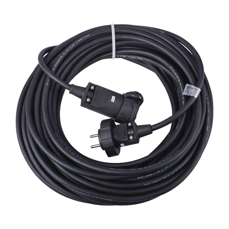 Predlžovací kábel gumový – spojka, 20m, 3× 2,5mm2 - Káble predlžovacie | ***