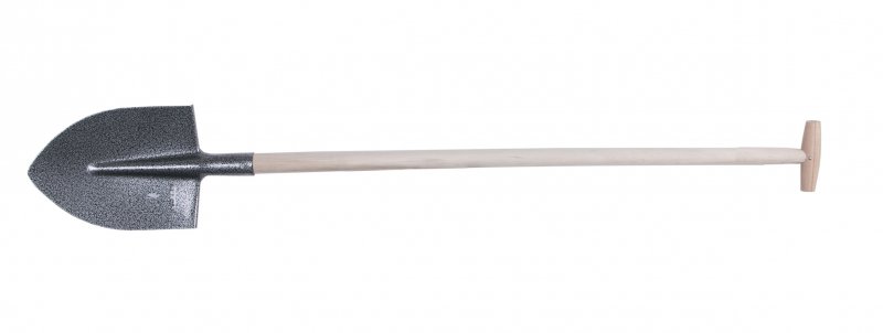 Rýľ špicatý kladivkový lak 22x30cm s násadou T 90cm - AG Náradie