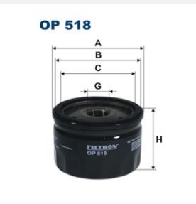 Olejový filter FILTRON FI OP518 - AG Náradie
