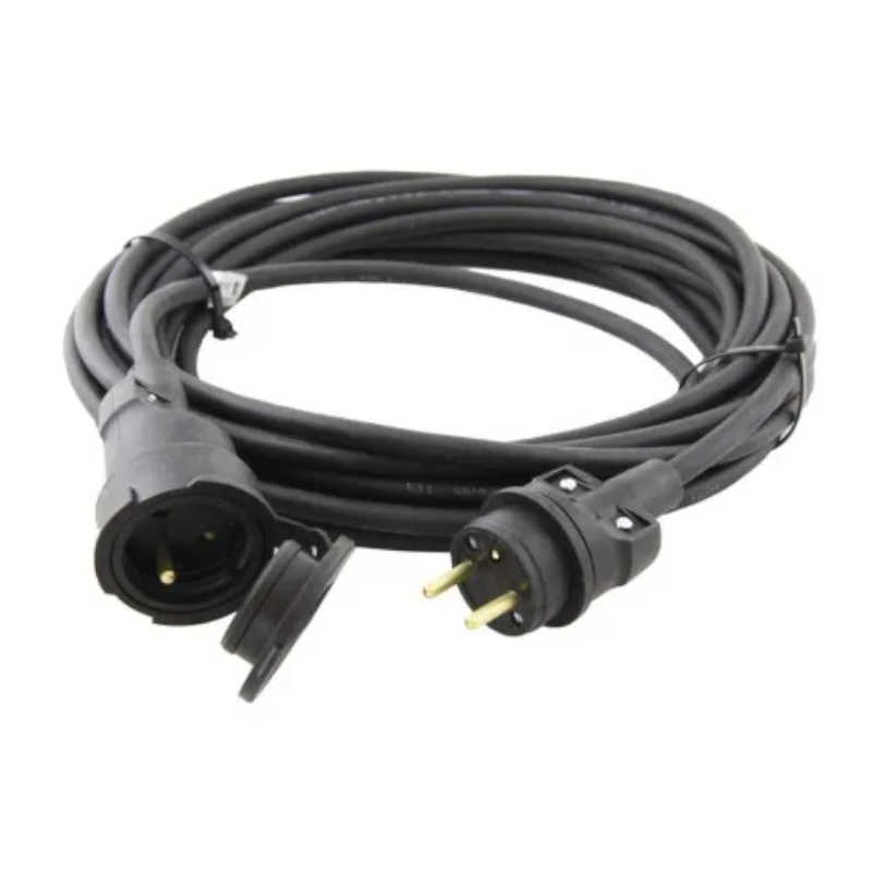Kábel predlžovací 1z/10m 1,5mm 230V guma čierny IP65  PM0501